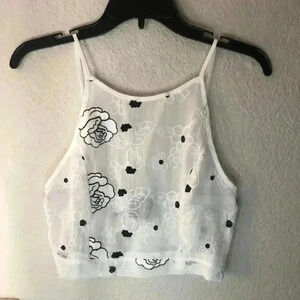 One way short set from LF black and white shorts 6 NWT